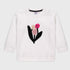 Rose Printed Sweatshirt (White)