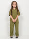 Imported Irish Linen 2 Piece Set (Olive Grove)