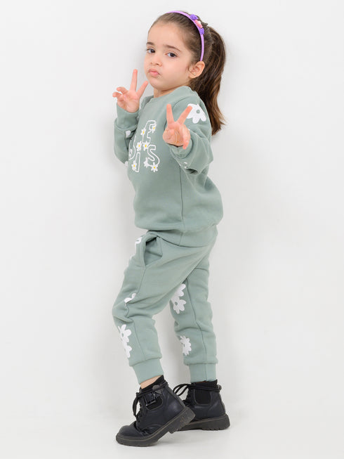 Daisy Days Fleece Suit (Pistachio)
