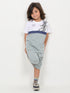 Bugs Bunny Joy Cotton Short Set (White & Grey)