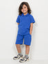 Classic Zip Polo Set (Royal Blue)
