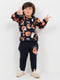 Mini Pumpki Patch Fleece Suit (Deep Black)