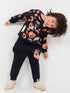 Mini Pumpki Patch Fleece Suit (Deep Black)