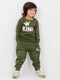 Little King Fleece Suit (Hunter Green)