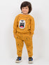 The Yawn Bear Fleece Suit (Caramel Brown)