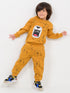 The Yawn Bear Fleece Suit (Caramel Brown)