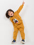 The Yawn Bear Fleece Suit (Caramel Brown)
