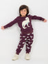 Tiny Rex Fleece Suit (Deep Maroon)