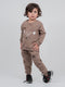 Cozy Deer Fleece Suit (Coffee)