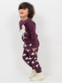 Tiny Rex Fleece Suit (Deep Maroon)