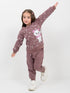Starry Kitty Fleece Suit (Dusty Mauve)