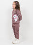 Starry Kitty Fleece Suit (Dusty Mauve)
