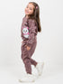 Starry Kitty Fleece Suit (Dusty Mauve)