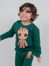 Groot Character Fleece Suit (Dark Green)