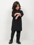 Imported Irish Linen Kurta Pajama Set (Black)
