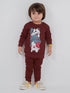Lovely Cats Fleece Suit (Brown)
