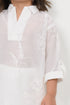 Imported Netted Kurta Pajama Set (White)