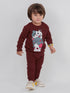 Lovely Cats Fleece Suit (Brown)