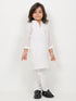 Imported Netted Kurta Pajama Set (White)