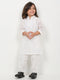 Imported Netted Kurta Pajama Set (White)