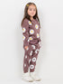 Flower Pop Fleece Suit (Rose Bloom)