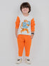 Scholar Tiger Fleece Suit (Orange/White)