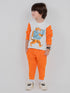 Scholar Tiger Fleece Suit (Orange/White)