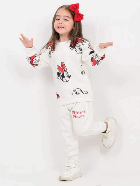 The Minnie Love Fleece Suit (Off-White)