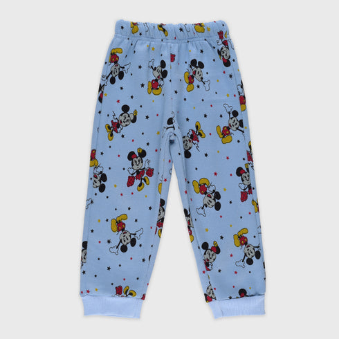 Mickey Mouse Allover Printed Fleece Tracksuit (Blue)