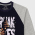 Break Rules Fleece Sweatshirt (Navy-Grey)