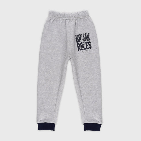 Break Rules Fleece Tracksuit (Navy-Grey)
