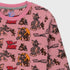 Tom & Jerry Allover Printed Fleece Tracksuit (Pink)