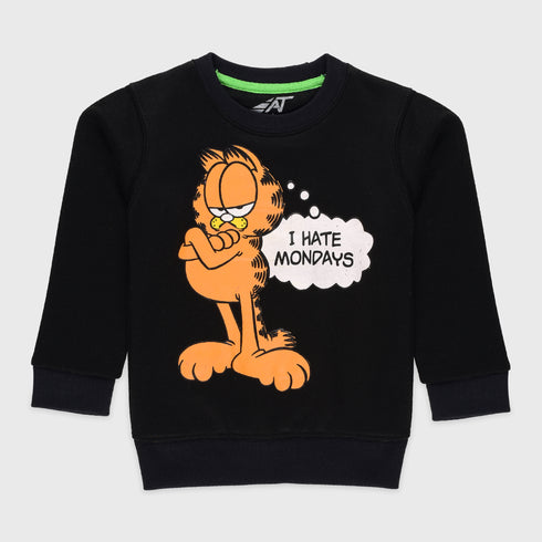 Angry Garfield Fleece Tracksuit (Black)