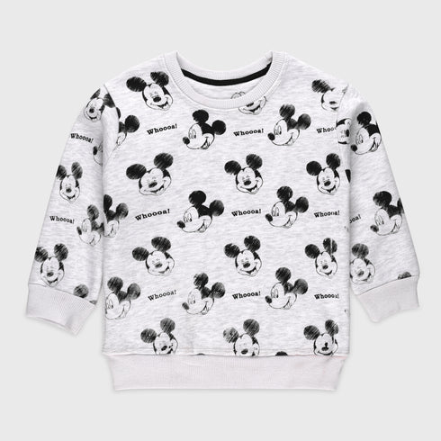 Mickey Mouse Fleece Tracksuit (Light Grey)