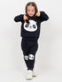The Cozy Panda Fleece Suit (Black)
