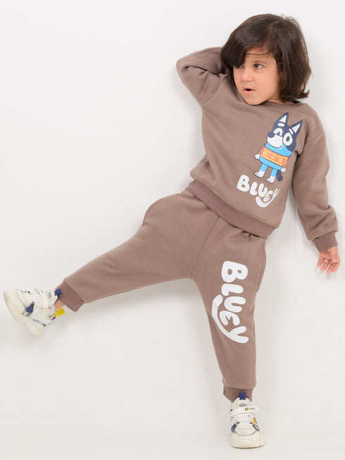Bluey Buddy Fleece Suit (Dusty Brown)