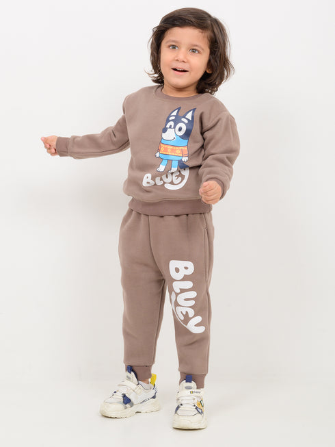Bluey Buddy Fleece Suit (Dusty Brown)