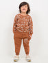 Mini Dino Ranger Fleece Suit (Toffee Brown)
