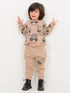 Little Engineer Fleece Suit (Camel Brown)