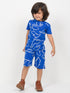 Jurassic Jammies Cotton Short Set (Royal Blue)