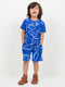 Jurassic Jammies Cotton Short Set (Royal Blue)