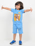 Jerry Adventure Cotton Short Set (Bright Blue)