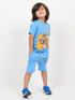Jerry Adventure Cotton Short Set (Bright Blue)