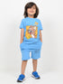 Jerry Adventure Cotton Short Set (Bright Blue)