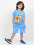 Jerry Adventure Cotton Short Set (Bright Blue)
