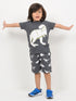 Rex Ranger Cotton Short Set (Charcoal Grey)
