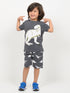 Rex Ranger Cotton Short Set (Charcoal Grey)