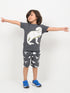 Rex Ranger Cotton Short Set (Charcoal Grey)