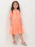 Imported Velour Princess Frock (Pink Peach)