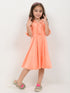 Imported Velour Princess Frock (Pink Peach)